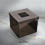 Dispensador de acrílico para papel higiénico