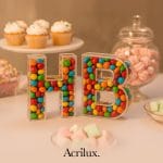 Letras rellenables de acrìlico