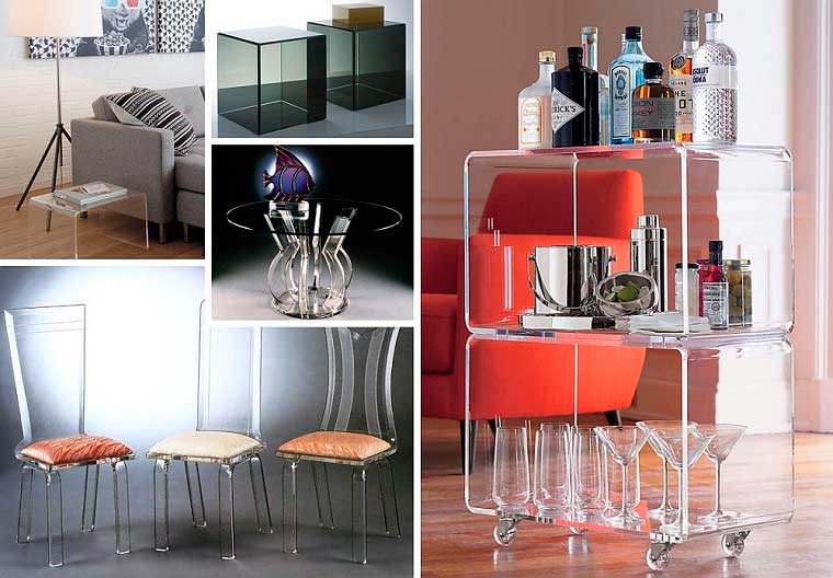 muebles de acrílico
