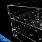 caja de acrílico