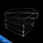 caja de acrílico