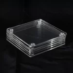 Set de 6 Portavasos de Acrílico con Base Cuadrados - Imagen 3