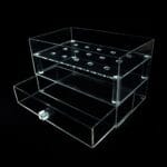 caja de acrílico para 15 rosas y cajón elegante