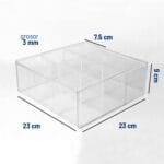 Caja para te de 9 compartimentos