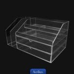 Organizador con cajones de acrílico