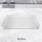 Charola de acrílico fabricada en acrilico extragrande