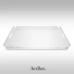 Charola de acrílico fabricada en acrilico