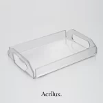 Charola de Acrílico de Servicio Miini con asas