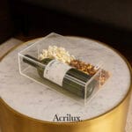 Caja de acrílico para botellas