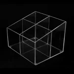 Caja de acrílico para cosméticos elegante