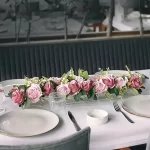 Mesa de centro florero de acrilico