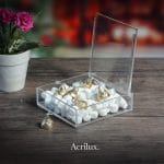 Caja de acrílico multiusos con tapa