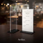 Venta de porta menu de acrilico tend card